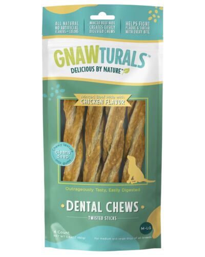 Dental Chews Twisted Sticks in Chicken Flavor - Medium-Large