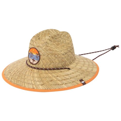 Kid's Cattleman's Crease Rush Straw Lifeguard Hat in Natural