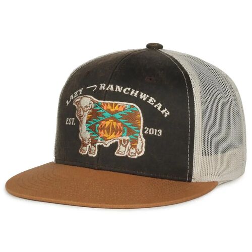 Men's Lazy-J Cow Cap in Brown