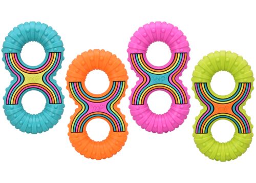 7" Grooverz Figure 8 Dog Toy - Assorted