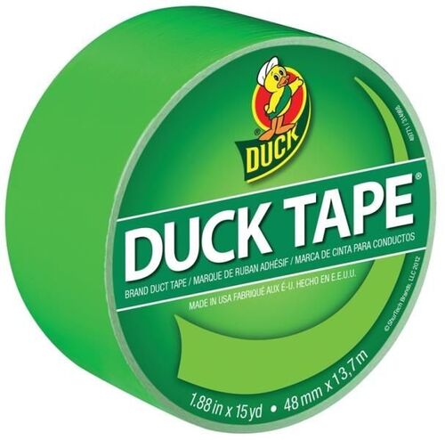 1.88" Width x 15 Yard Length Neon Lime Duct Tape