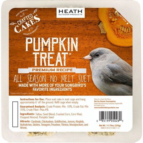 11.75 oz Pumpkin Treat Premium Crafted Suet Cake