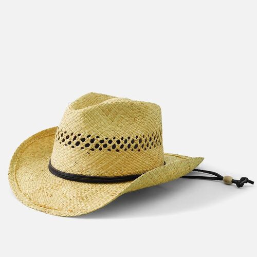 Kids' Raffia Cowboy Hat in Natural