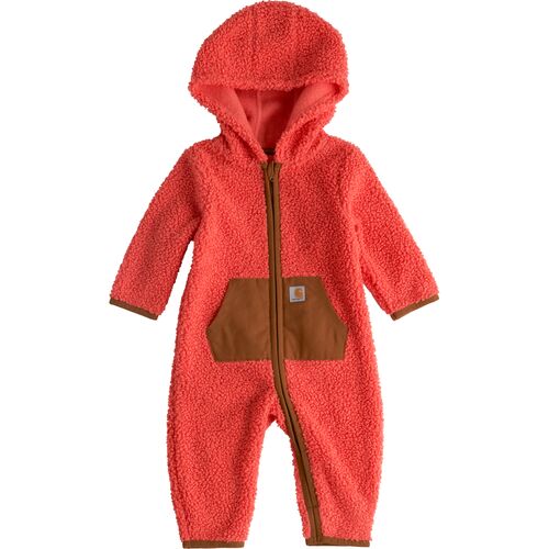 Infant Long Sleeve Zip-Front Sherpa Coverall