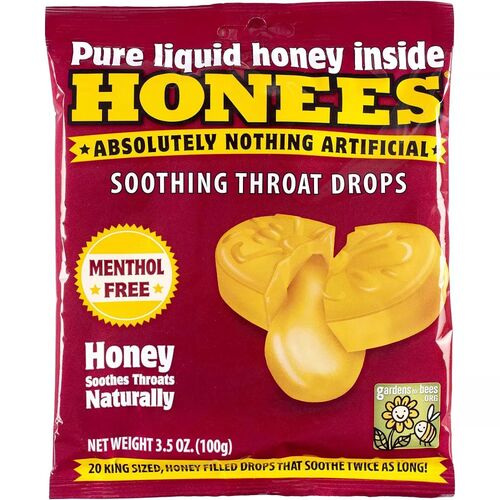 Honey Filled Throat Drops - 3.5 oz