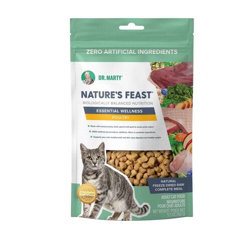 Nature's Feast Essential Wellness Poultry Freeze Dried Raw Cat Food