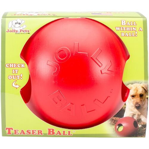 8 Red Teaser Ball Dog Toy