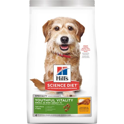 Adult 7+ Senior Vitality Small & Mini Chicken & Rice Recipe Dog Food