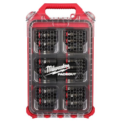 19-Piece SHOCKWAVE Impact Duty Socket 3/8" Drive MM Set with PACKOUT