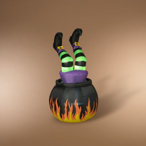 5' Electric Animated Inflatable Witch Legs
