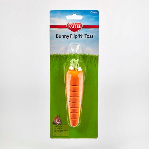 Bunny Flip-N-Toss Carrot Toy