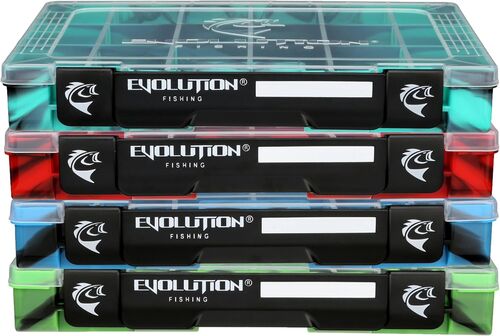 Drift Series 3600 QuikLatch Fishing Tackle Tray Multi Color 4-Pack