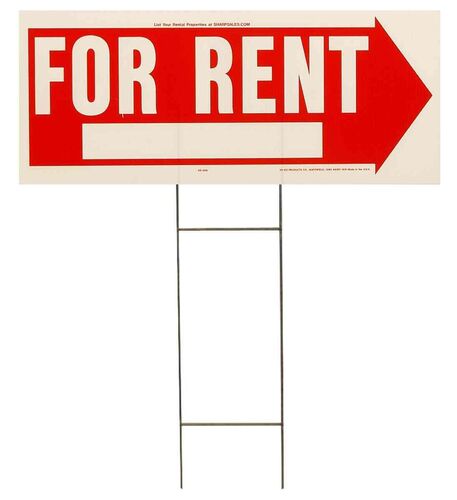Corrugated FOR RENT Yard Sign