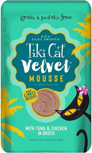 Velvet Mousse Tuna and Chicken-Flavored Cat Food 2.8 oz