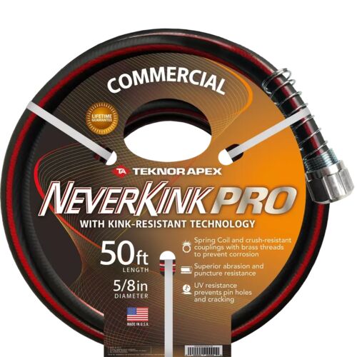 NeverKink Pro Commercial Duty Water Hose - 5/8" x 50'