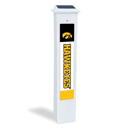 Iowa Hawkeyes Solar Glow Post