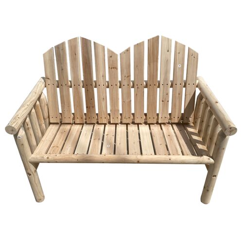 Double Garden Log Chair