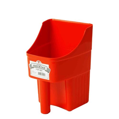 Plastic Enclosed Feed Scoop - 3 Quart