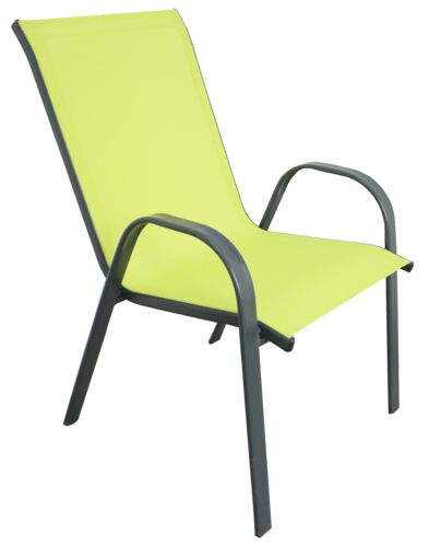 Patio Stack Chair in Lime Green
