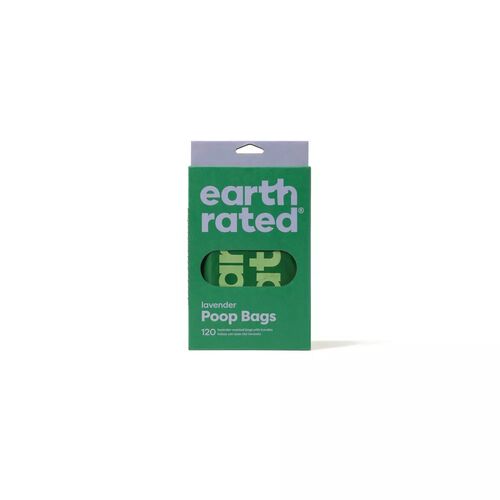 Lavender Poop Bags with Handle - 120 Count