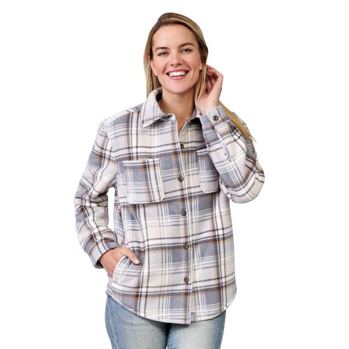 Women's Sueded Chill Out Fleece Shirt Jacket