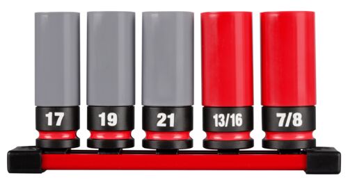 5-Piece SHOCKWAVE Impact Duty 1/2" Drive SAE & Metric Lug Nut Wheel Socket Set