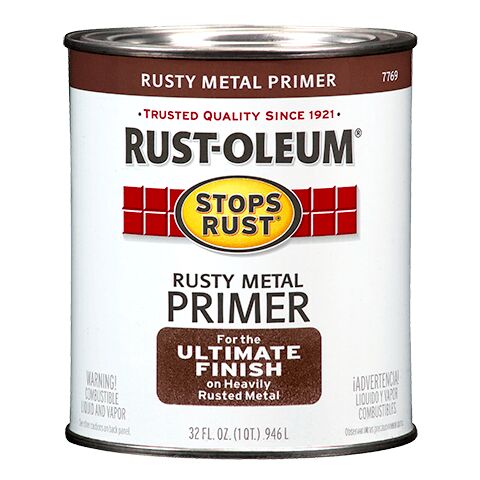 Rusty Metal Primer Exterior, Interior  - 1 qt