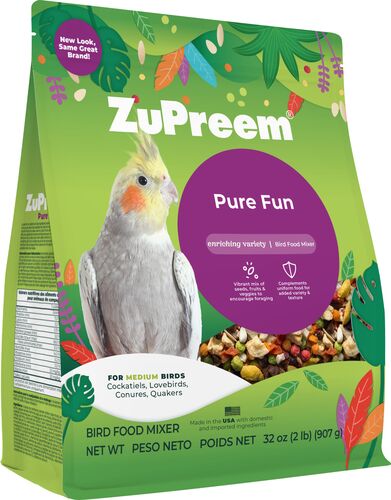 Pure Fun Enriching Variety Bird Food Mixer for Medium Birds - 2 Lb