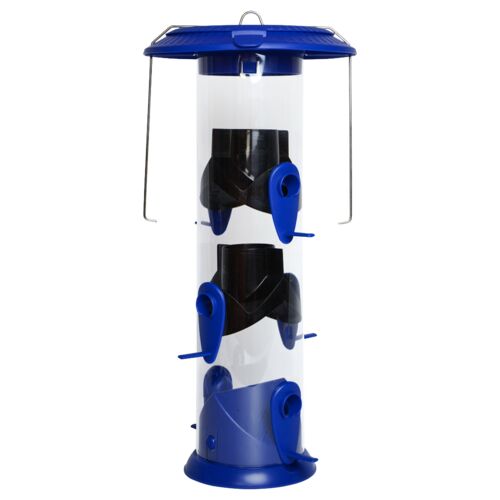 Wide Funnel Flip-Top Tube Bird Feeder