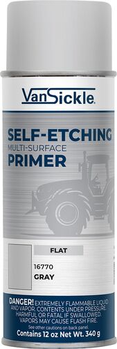 Self-Etching Multi-Surface Primer in Flat Gray - 12 oz Spray