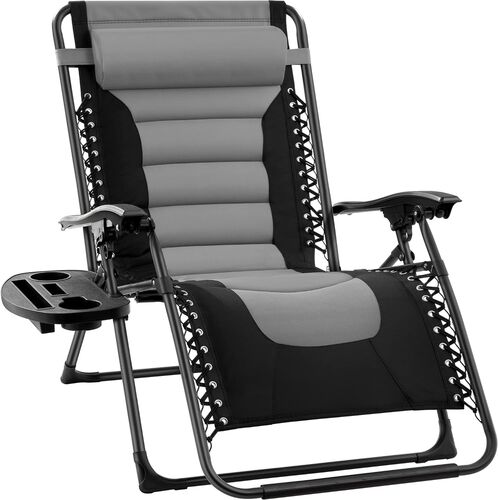 29" Padded Anti-Gravity Chairs with Cup Holder