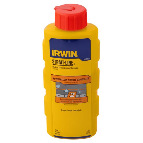 Strait-Line Hi-Visibility Marking Chalk in Orange - 8 Oz