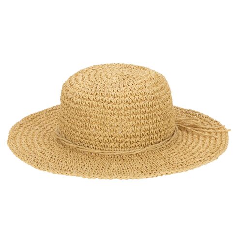 Kid's Packable Floppy Sun Hat in Natural