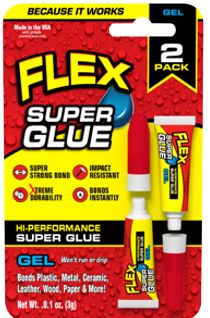 Hi-Performance Super Glue Gel - 2-Pack 3 Grams Each