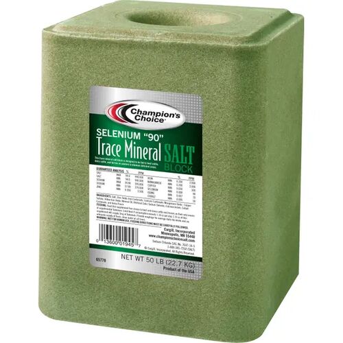 Selenium 90 Trace Mineral Salt Block - 50 Lb
