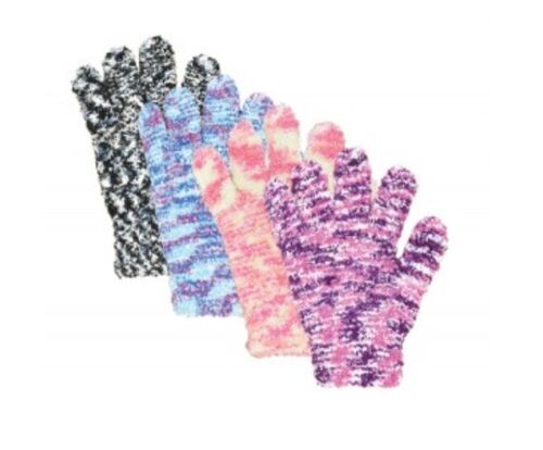 Girl's Spacedye Microchenille Stretch Gloves - Assorted