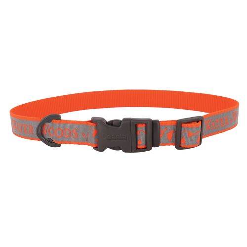 Water & Woods Adjustable Reflective Dog Collar