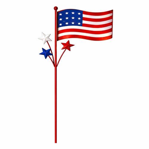 Patriotic Flag Pot Stake