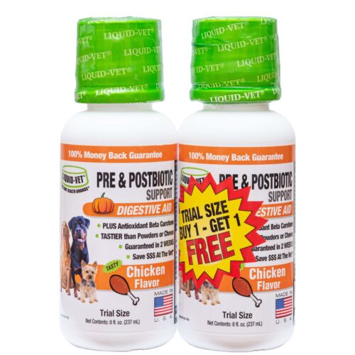 K9 Pre & Postbiotic Support in Chicken Flavor for Dogs - 8 oz/BOGO 2-Pack