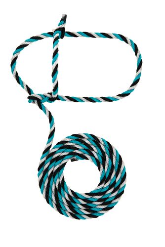 Play Rope Cow Teal/Black/Gray Halter
