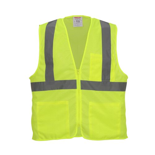 Unisex Job Sight Class 2 Zip-Up Mesh Vest