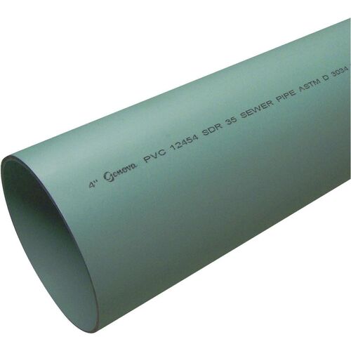 6" x 10' Solid PVC Drain Pipe