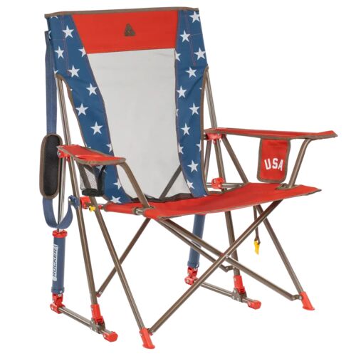 Comfort Pro USA Anniversary Deluxe Rocker Chair in Red/White/Blue