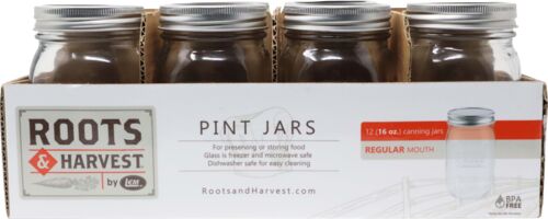Regular Mouth Canning Jars with Rings & Lids
