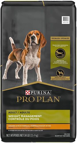 Weight Management Adult Chicken & Rice Formula Dry Dog Food - 34 Lb