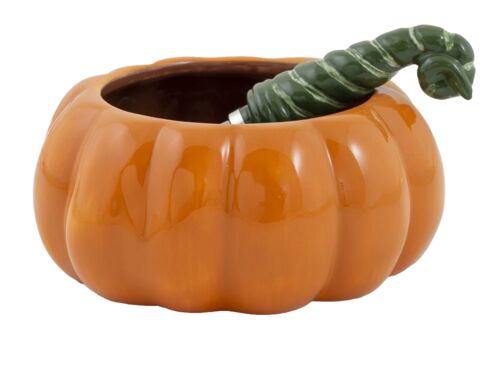 Fall All Over Ceramic Bowl & Spreader