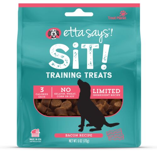 Sit Bacon Training Treat for Dogs 6 oz