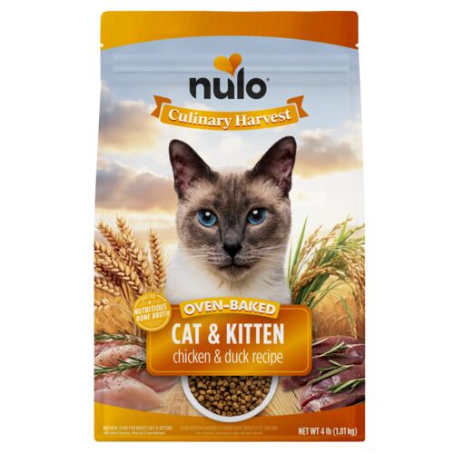 Culinary Harvest Oven-Baked Chicken & Duck Recipe Kitten & Adult Dry Cat Food - 4 Lb
