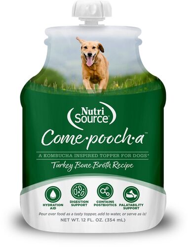 Come-pooch-a Turkey Bone Dog Broth Recipe Topper - 12 oz