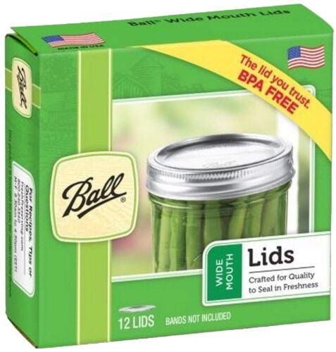 Wide Mouth Dome Canning Lids - Set of 12
